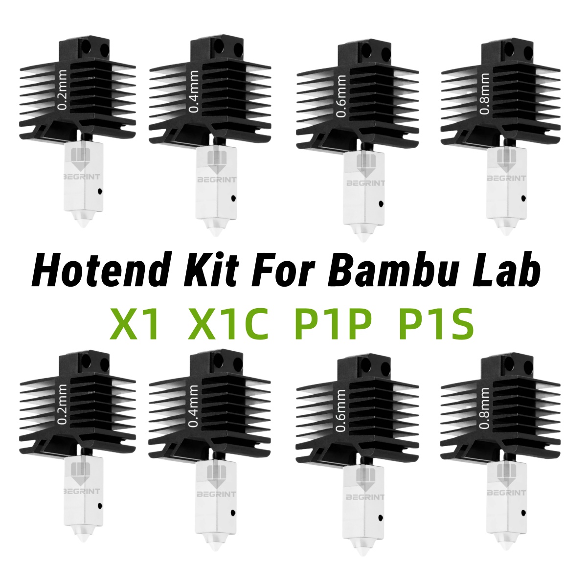 3D Printing Bambu Lab - Bambu Lab X1 P1用新型ホットエンドキット、サーミスターセラミックヒーター付きホットエンドプリントヘッド、bambu lab X1C