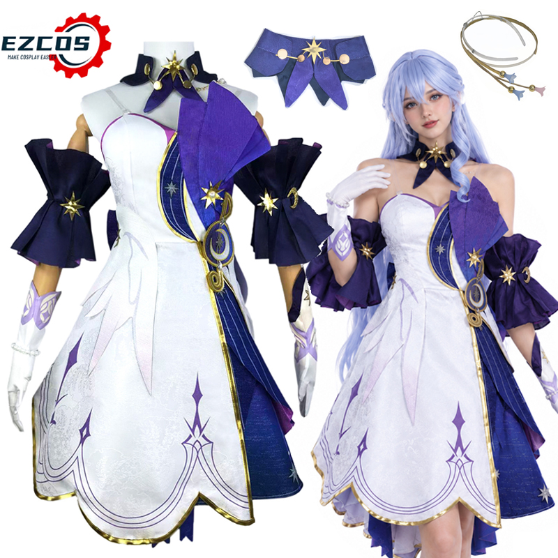 3D Printing Guide - コスプレ衣装 ロビン 『崩壊：スターレイル』アニメ風ドレス 女性用 ハロウィンパーティー ロールプレイ