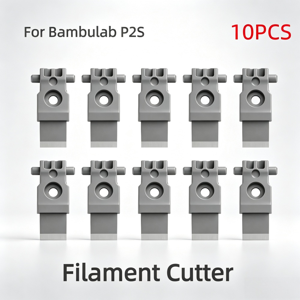 3D Printing Industry - Bambulab P2S用フィラメントカッターブレード、精密金属製切断ブレード、フィラメント詰まり防止、3Dプリンター交換用アクセサリー