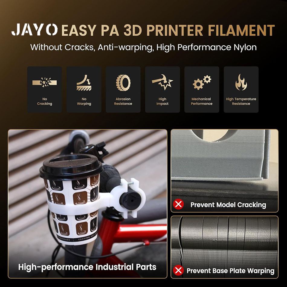 JAYO Easy PA フィラメント 1.75 ミリメート - 3D Printing Nylon のレビューと価格
