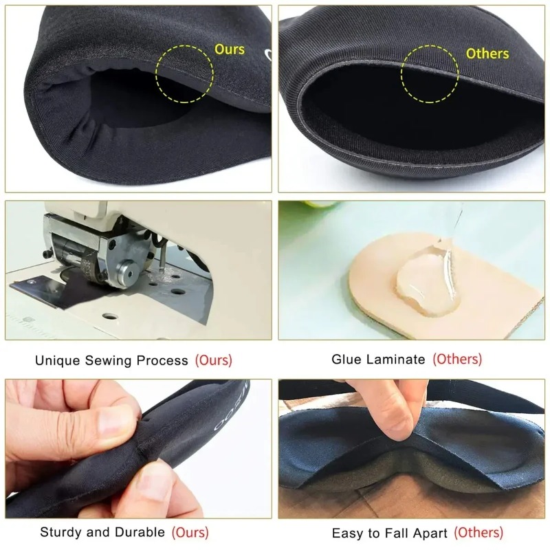 1pc 3D 輪郭形状睡眠マスク遮光ソフト凹面アイカバー男性 - 3D Printing Mask のレビューと価格
