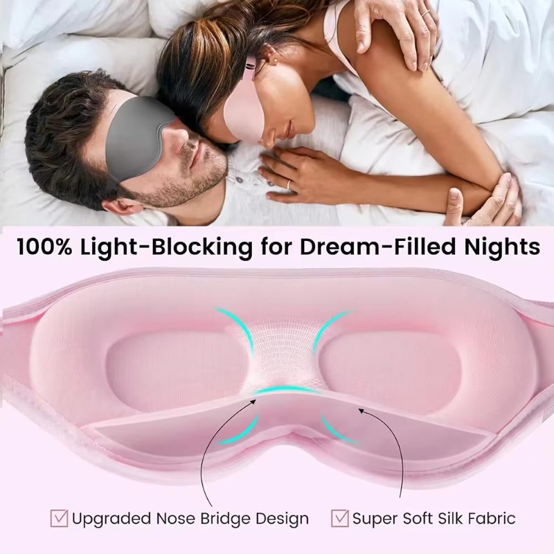 3Dアイマスク、遮光スリープマスク、昼寝用スリープマスク、目 - 3D Printing Mask のレビューと価格