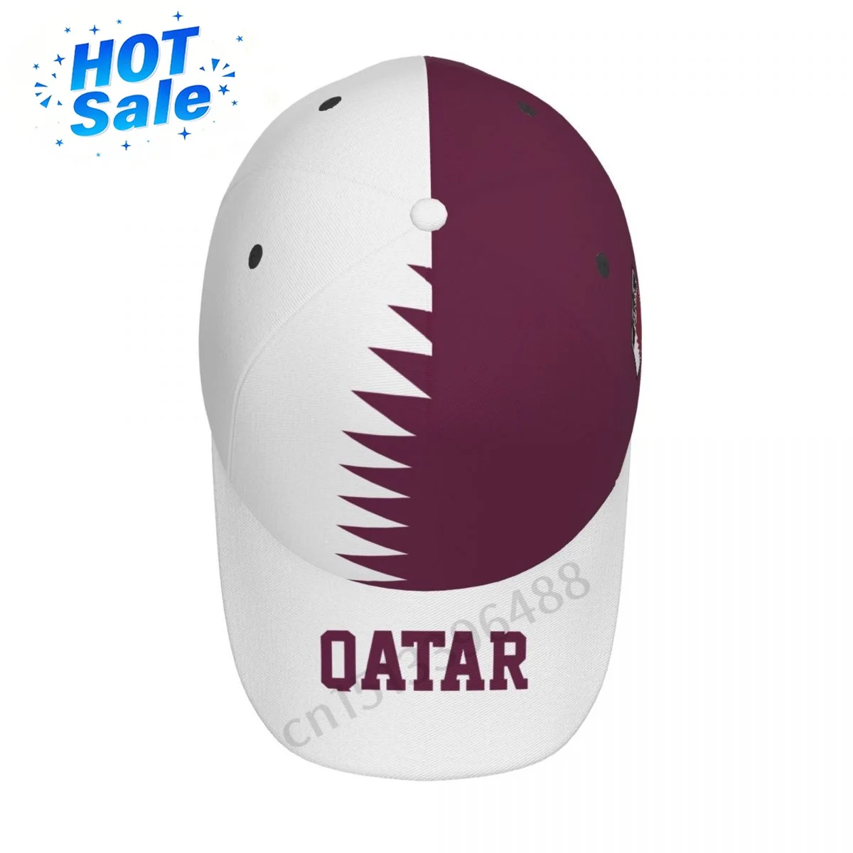 カスタムハット2025カタール国旗3Dサッカーハット日除け野 - 3D Printing Qatar のレビューと価格