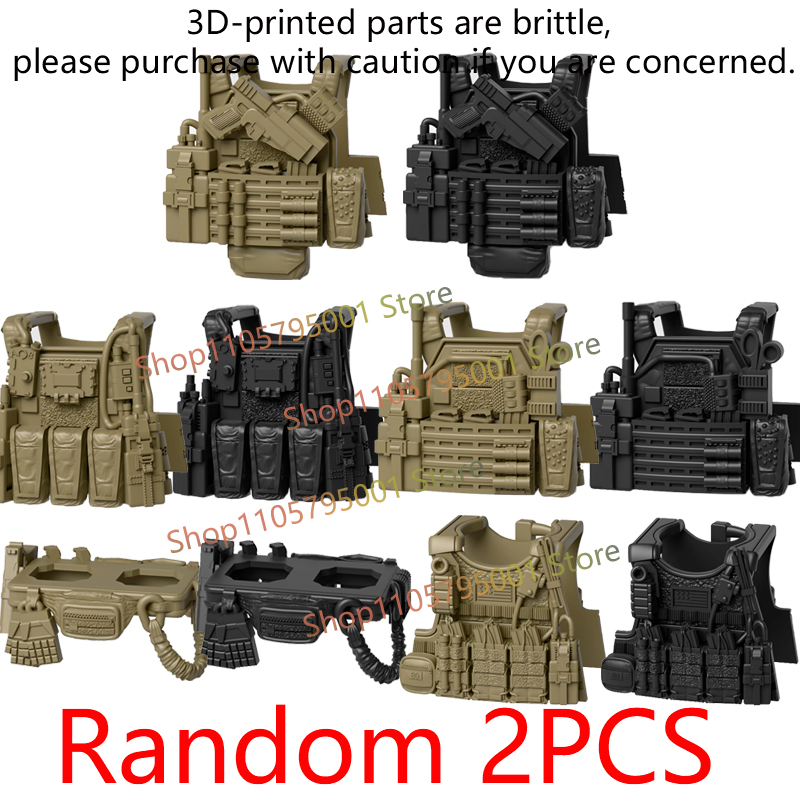 軍事用アメリカ兵フィギュア、組み立てブロック、機関銃、ヘルメ - 3D Printing Lego Bricks のレビューと価格