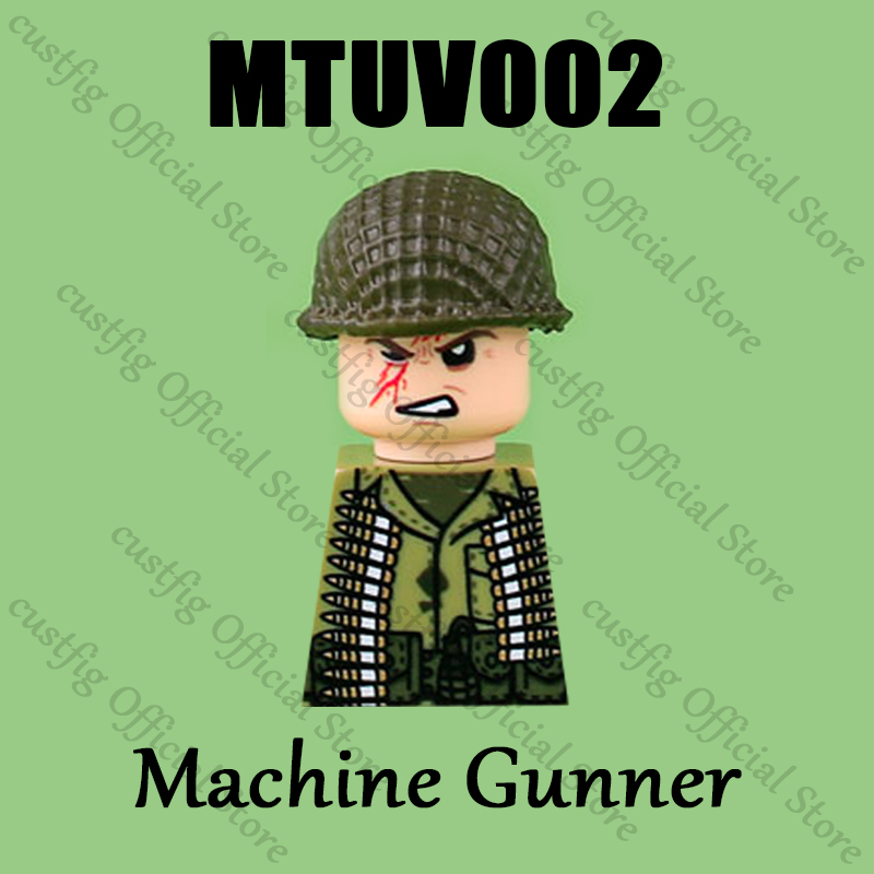 WW2 兵士フィギュア武器 3D UV プリントビルディング - 3D Printing Lego Bricks のレビューと価格