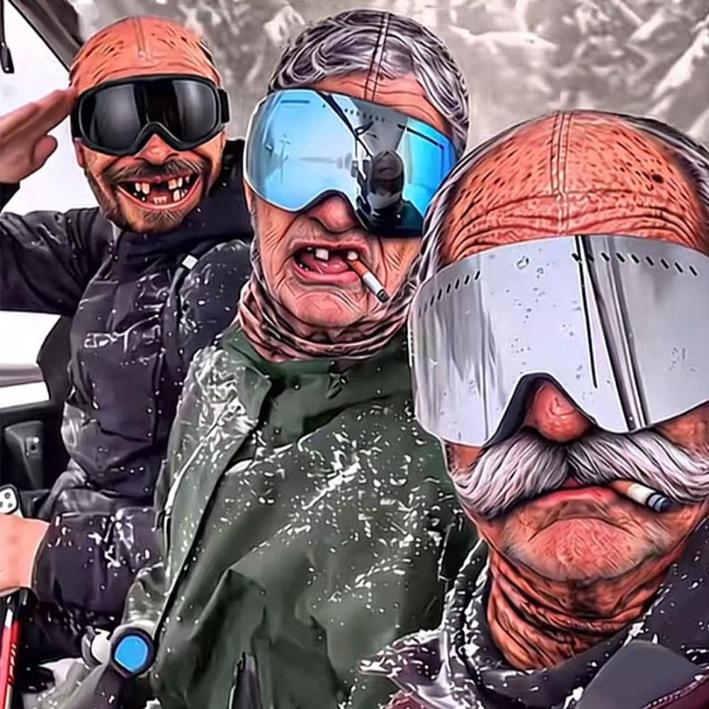 1個入り 3Dプリントの老人柄バラクラバ、顔全体を覆う、通気 - 3D Printing Mask のレビューと価格