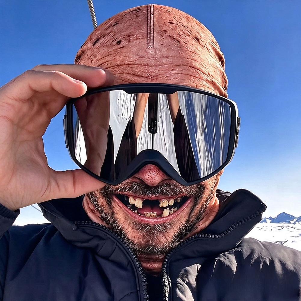 1個入り 3Dプリントの老人柄バラクラバ、顔全体を覆う、通気 - 3D Printing Mask のレビューと価格